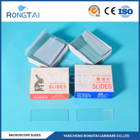 Rongtai Chemical Laboratory Equipment Factory Botanical Microscope Slides China 7101 7102 7105 7107 7109 Quartz Microscope Slides