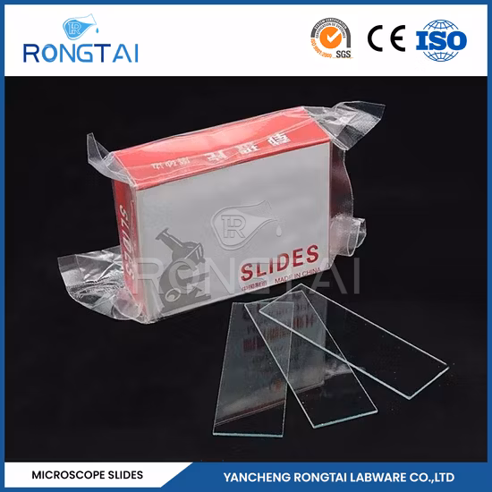 Завод химического лабораторного оборудования Rongtai, предметные стекла для ботанических микроскопов, Китай 7101, 7102, 7105, 7107, 7109, предметные стекла для кварцевых микроскопов